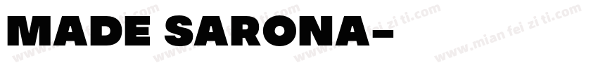 MADE SARONA字体转换